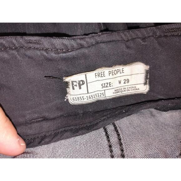 FREE PEOPLE Black Flare Elastic Waist Pull On Pants Women's Size 29 - Picture 2 of 5